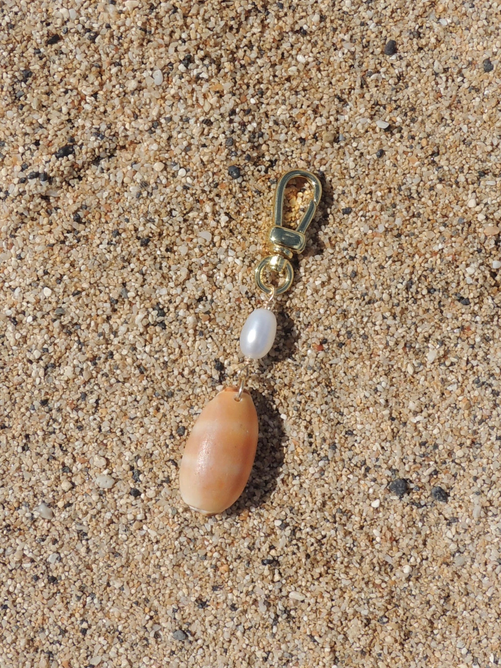 Isabella Cowrie Shell Keychain