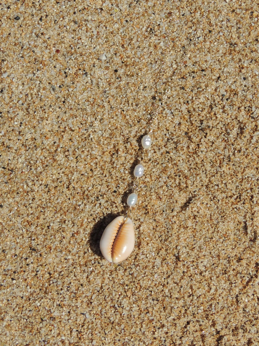 Honey Cowrie Shell Necklace