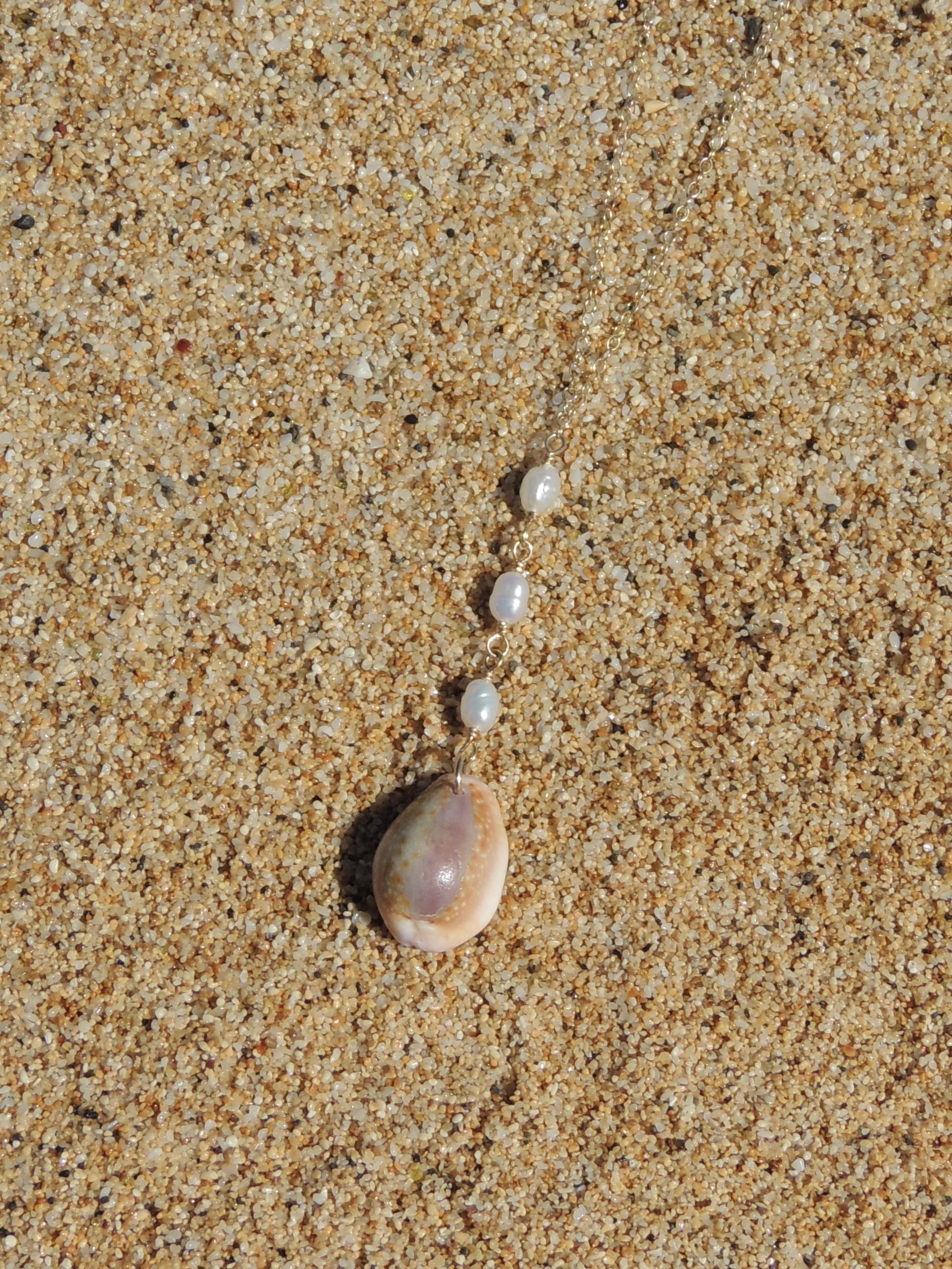 Honey Cowrie Shell Necklace