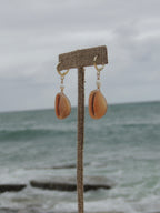 Honey Cowrie Shell Huggies