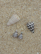 Hebrew Cone Shell Huggies