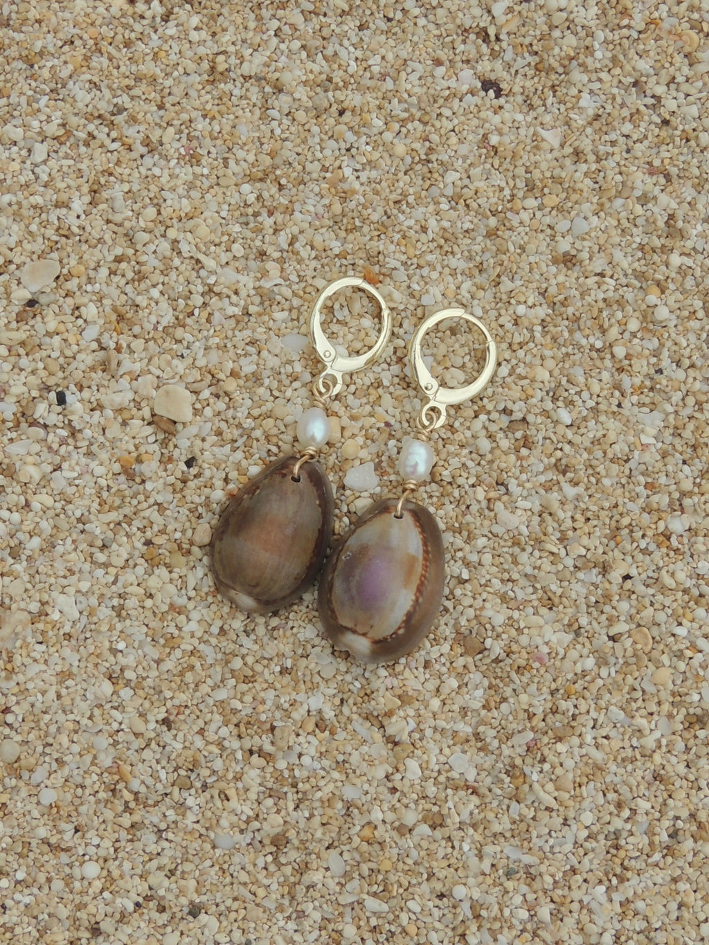 Cowrie Shell Huggies