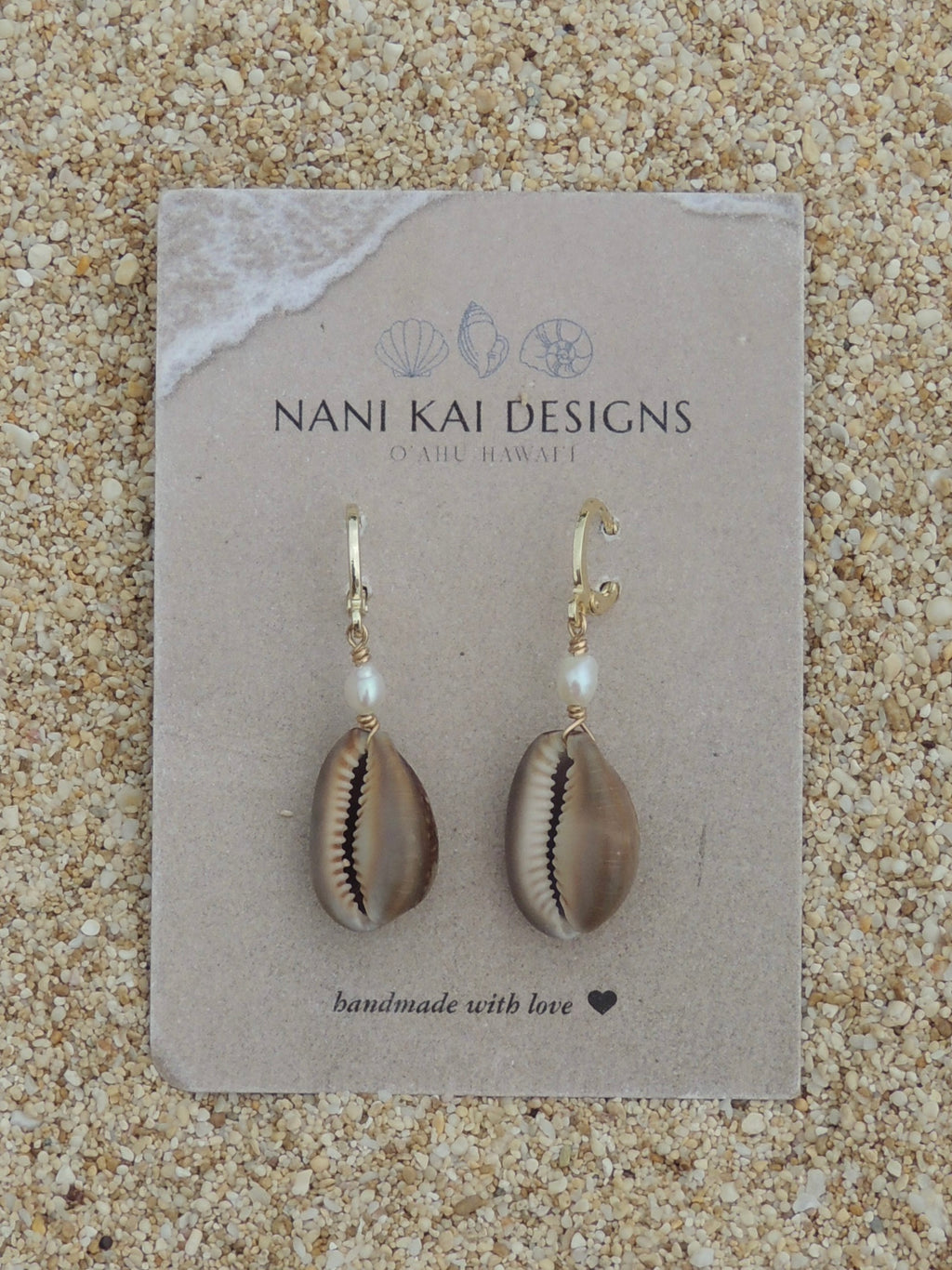 Cowrie Shell Huggies