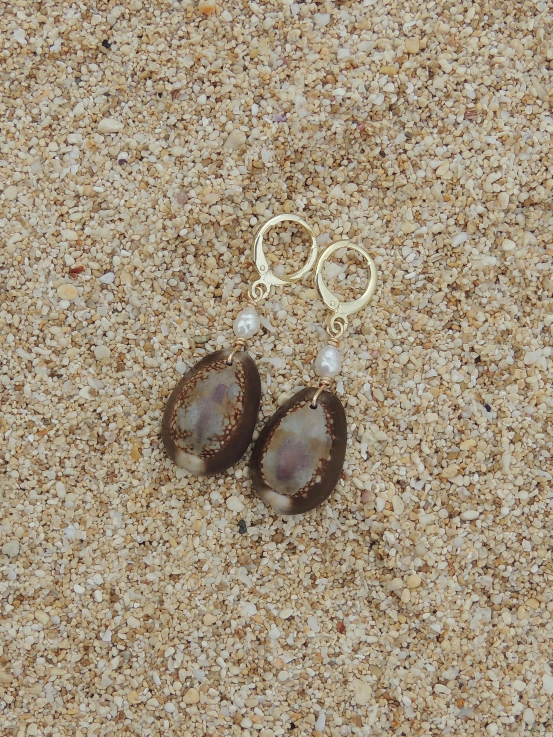 Cowrie Shell Huggies