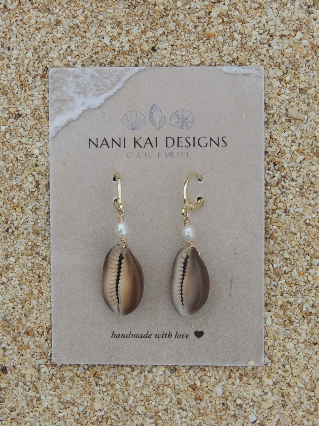 Cowrie Shell Huggies