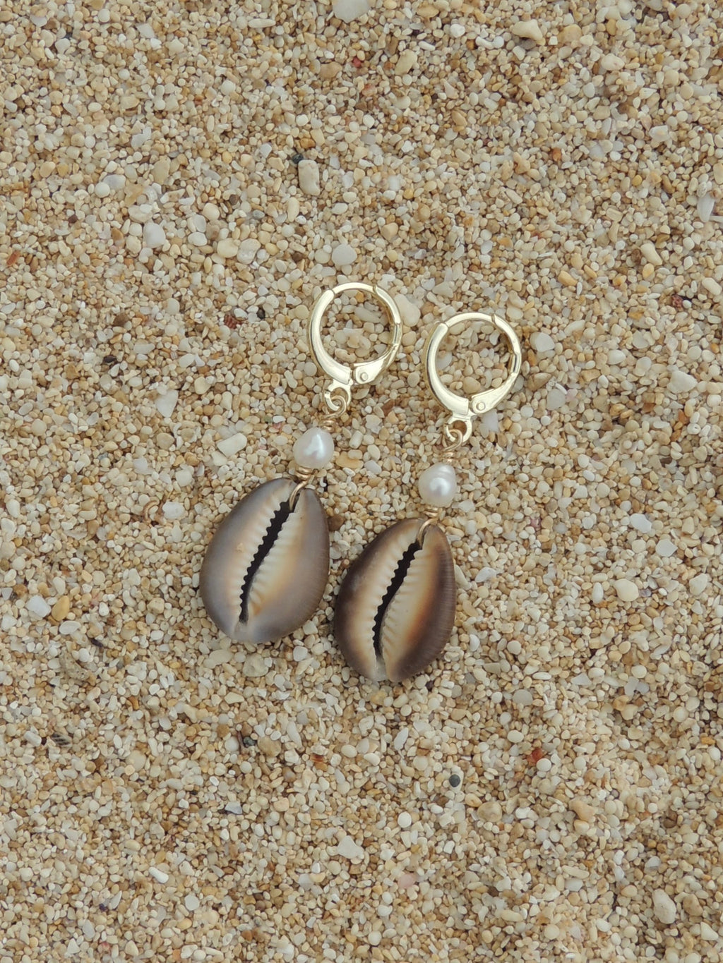 Cowrie Shell Huggies