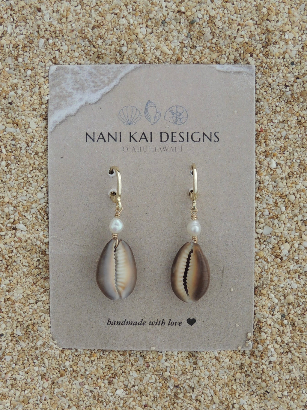 Cowrie Shell Huggies