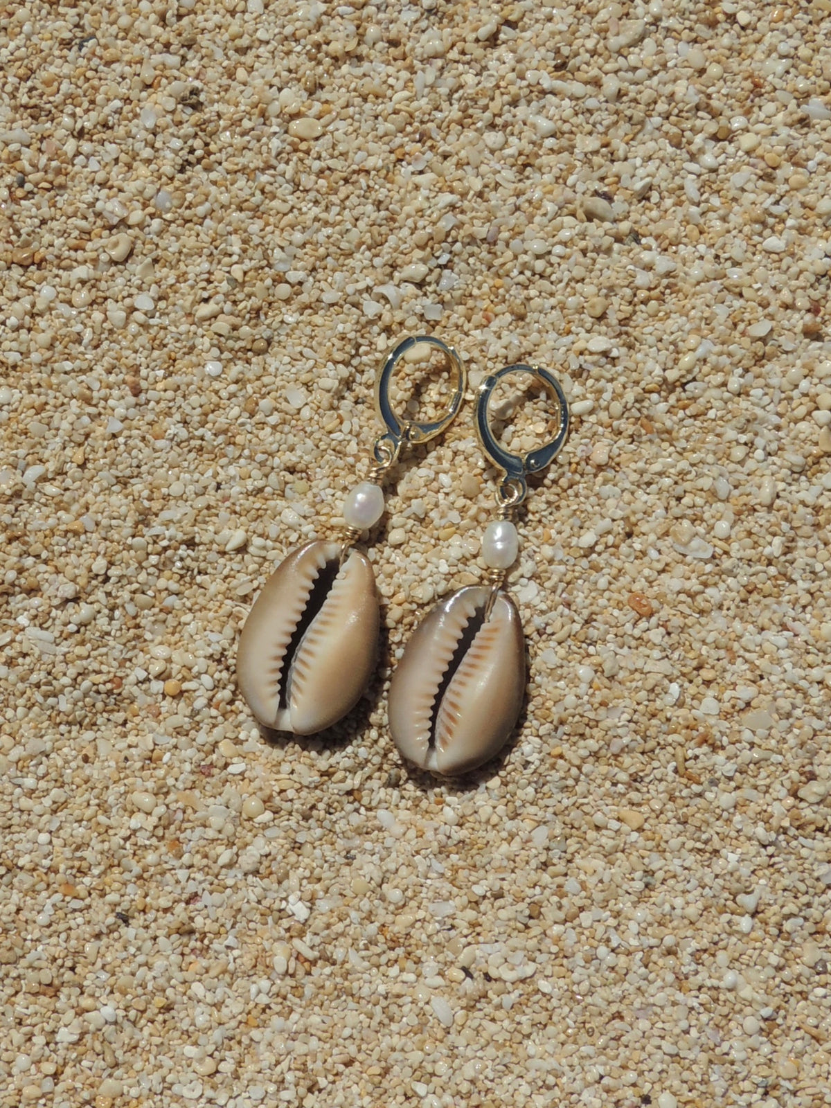 Cowrie Shell Huggies
