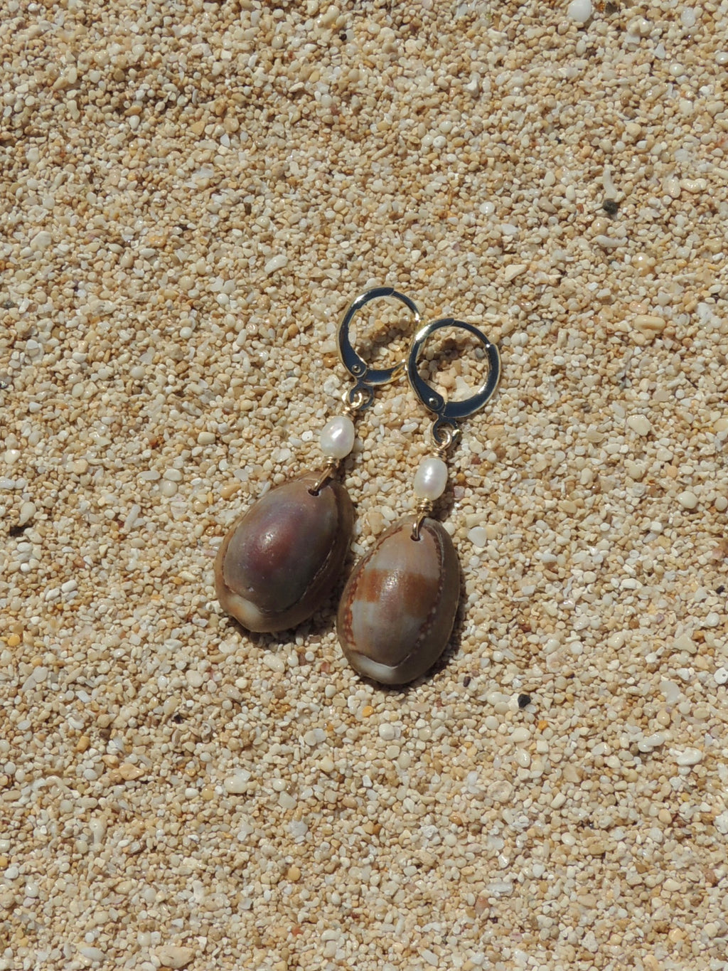 Cowrie Shell Huggies