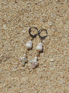 Cone Shell / Pearl Cross Huggies