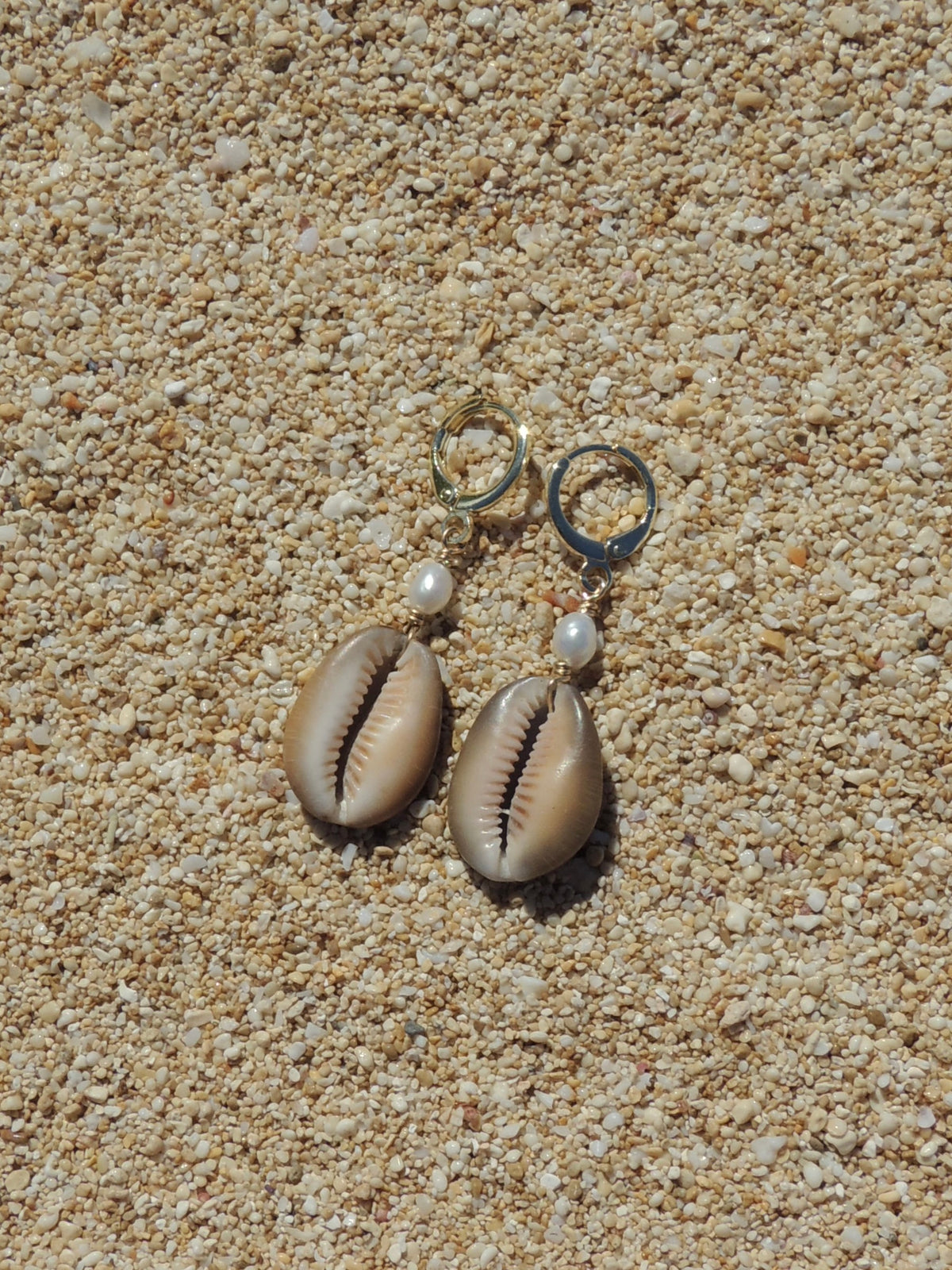 Cowrie Shell Huggies