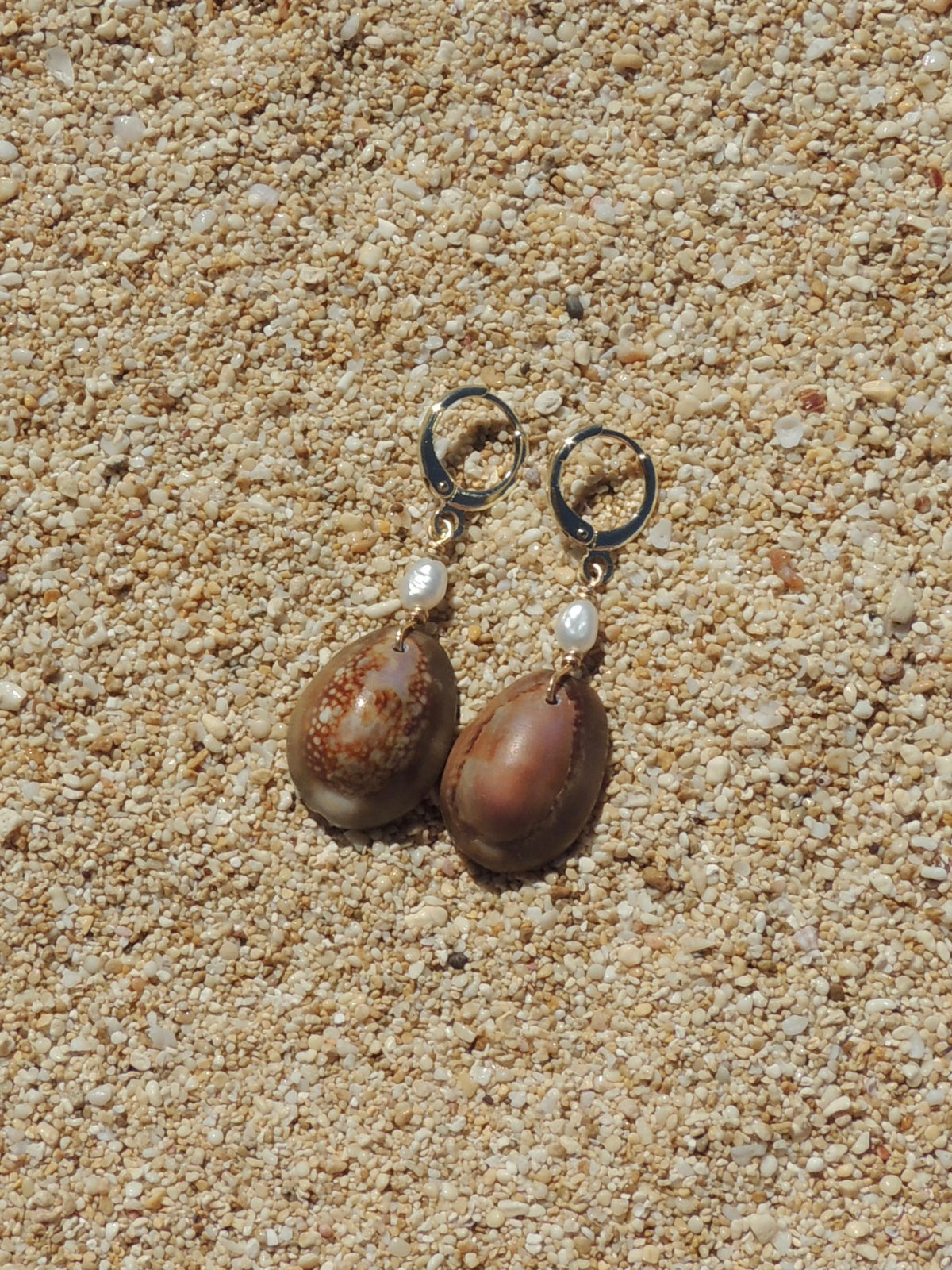 Cowrie Shell Huggies