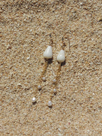 Cone Shell Chain Earrings