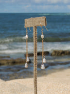 Cone Shell Chain Earrings