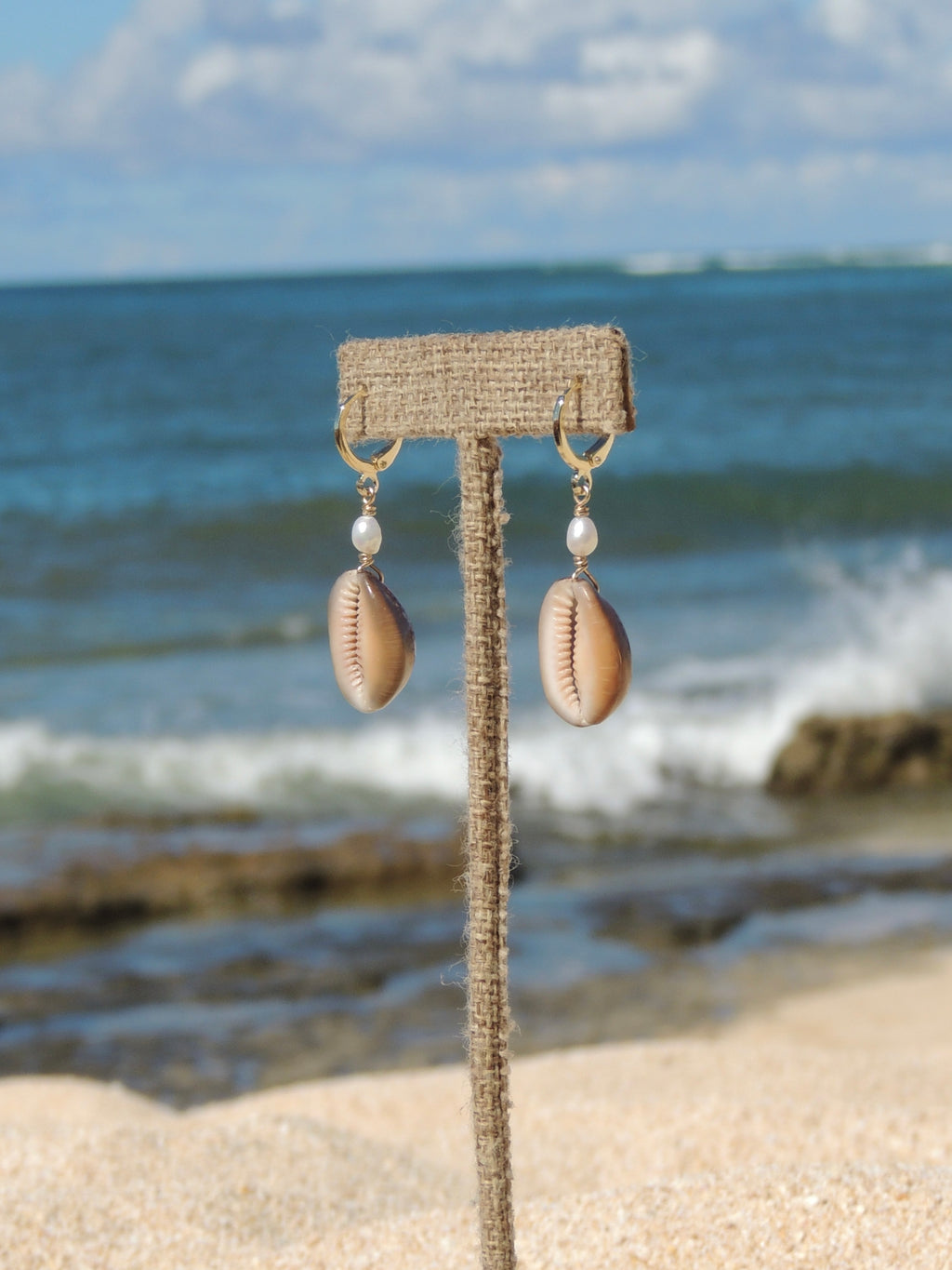 Cowrie Shell Huggies
