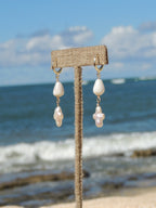 Cone Shell / Pearl Cross Huggies
