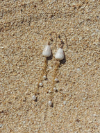 Cone Shell Chain Earrings