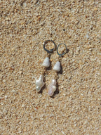 Cone Shell / Pearl Cross Huggies