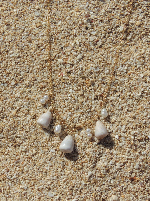 Abbreviated Cone Shell Charm Necklace