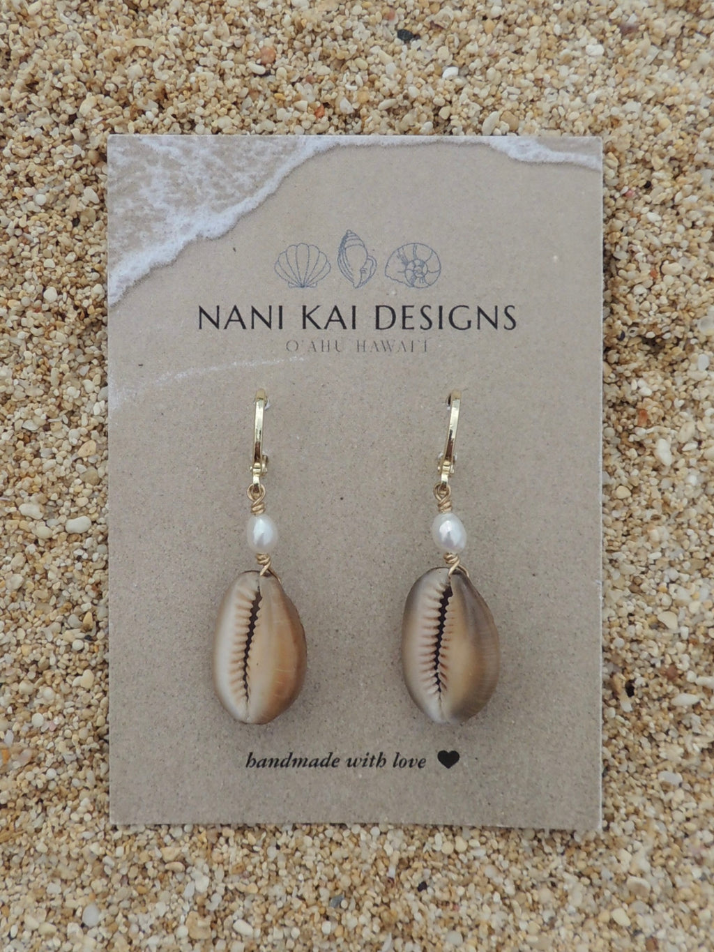 Cowrie Shell Huggies