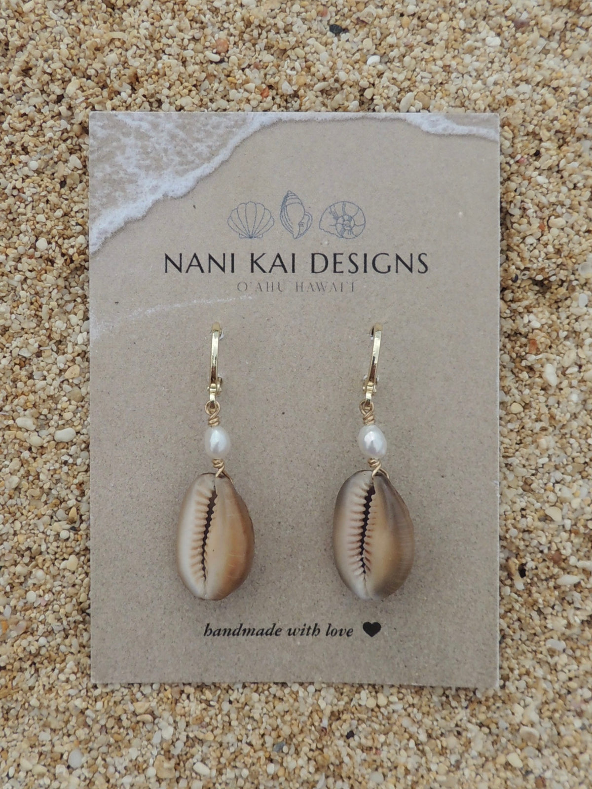 Cowrie Shell Huggies