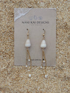 Cone Shell Chain Earrings