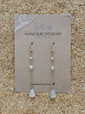 Cone Shell Chain Earrings