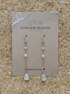 Cone Shell Chain Earrings