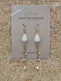 Cone Shell Chain Earrings