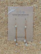 Cone Shell Chain Earrings