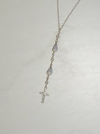 Cone Shell / Cross Charm Necklace