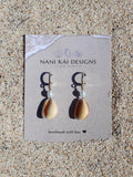 Honey Cowrie Shell Huggies