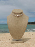 Cone Shell Choker / Pink Beads