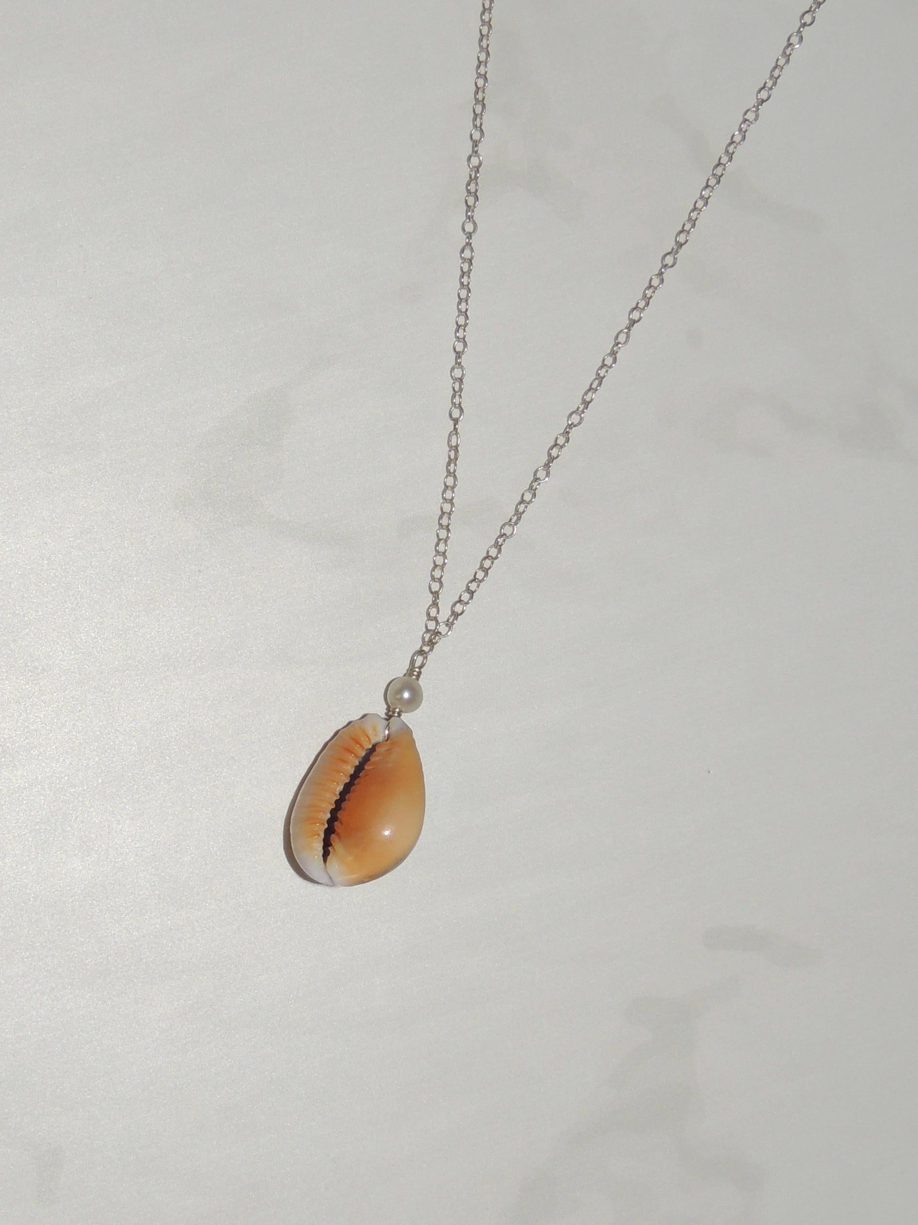 Honey Cowrie Shell Necklace