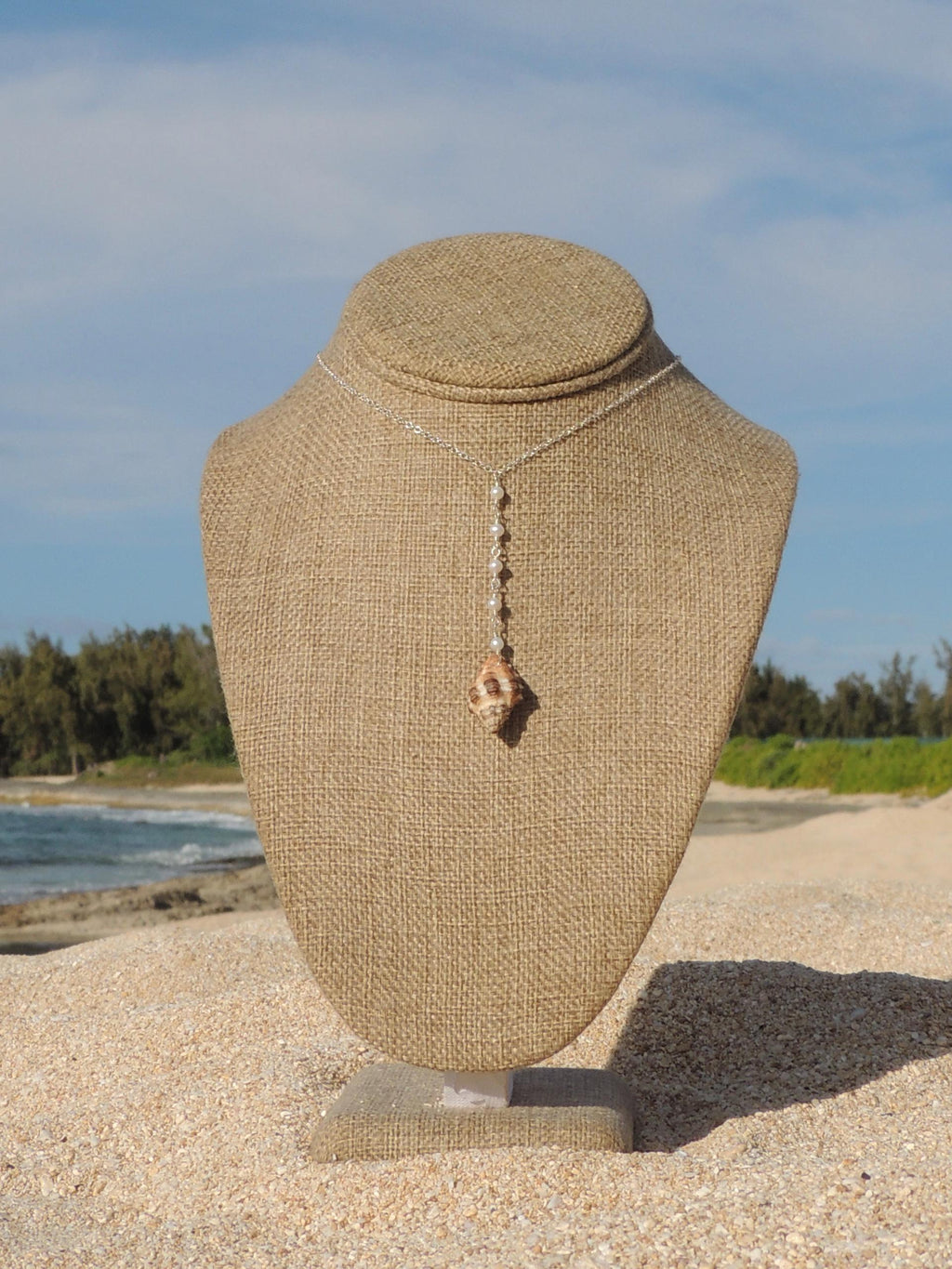 Triton Shell Lariat Necklace