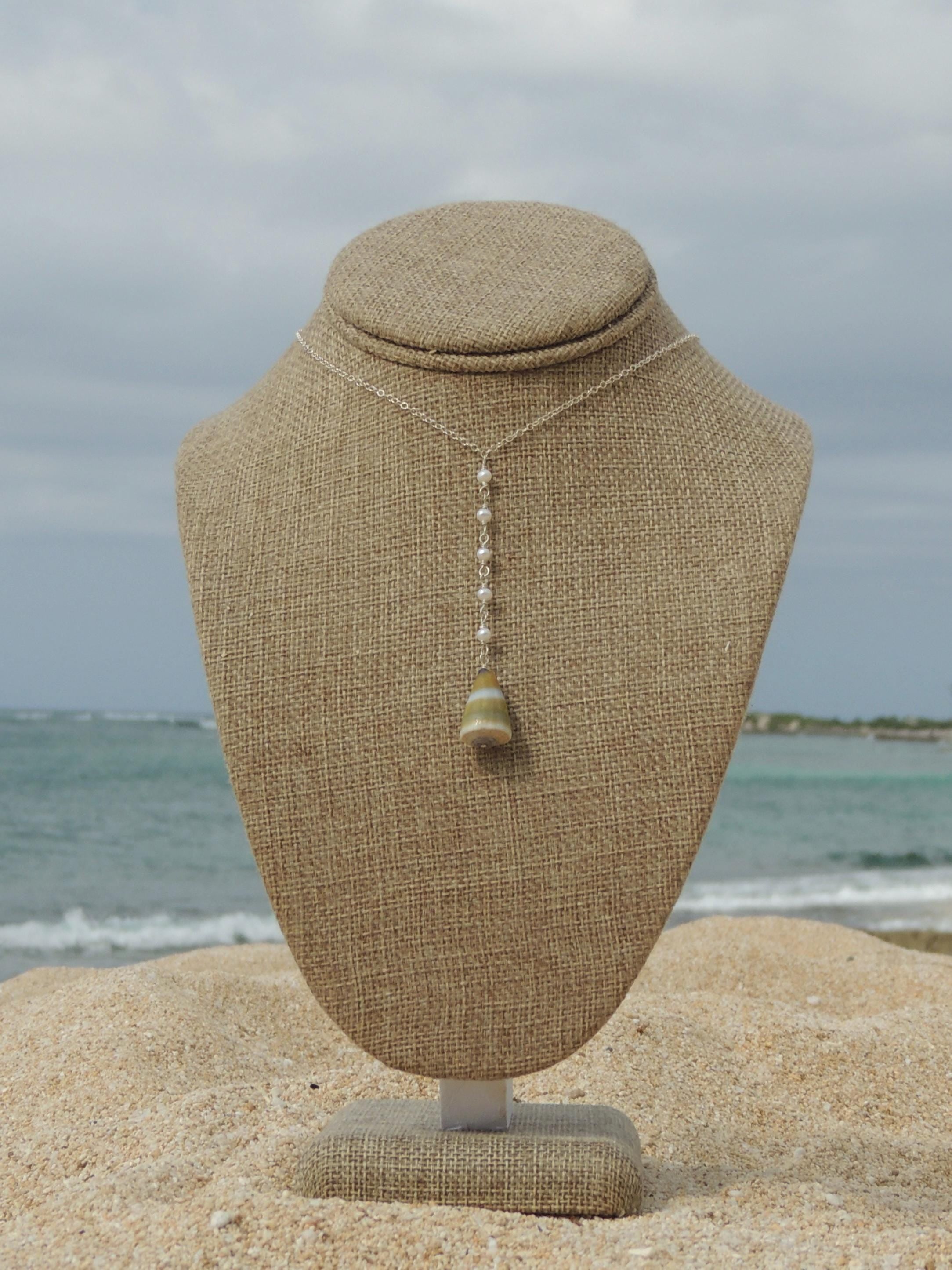 Cone Shell Lariat Necklace