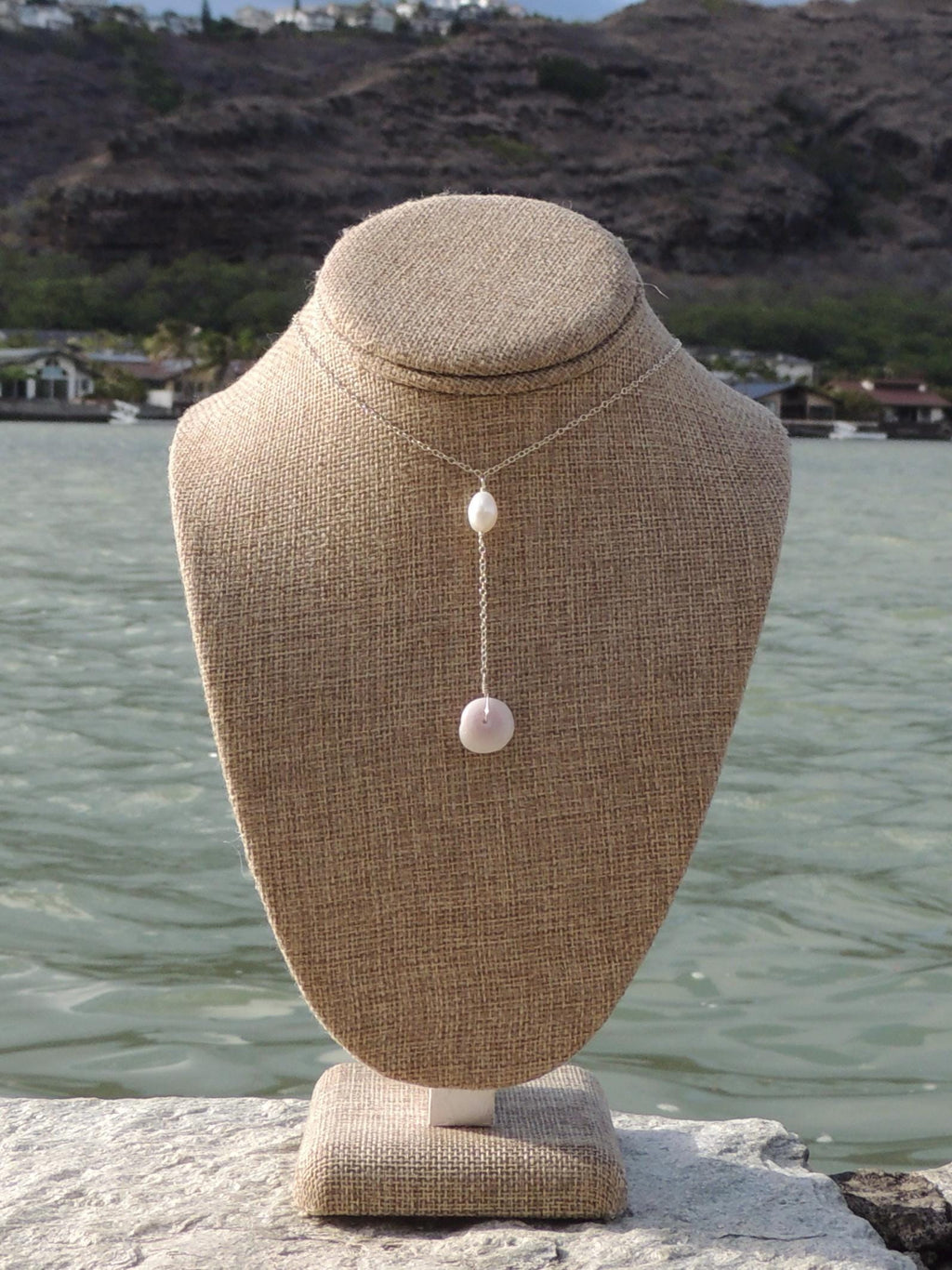 Puka Shell Lariat Necklace