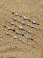 Cone Shell Choker / Blue Beads