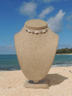 Cone Shell Choker / Blue Beads