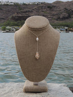 Stromb Shell Lariat Necklace