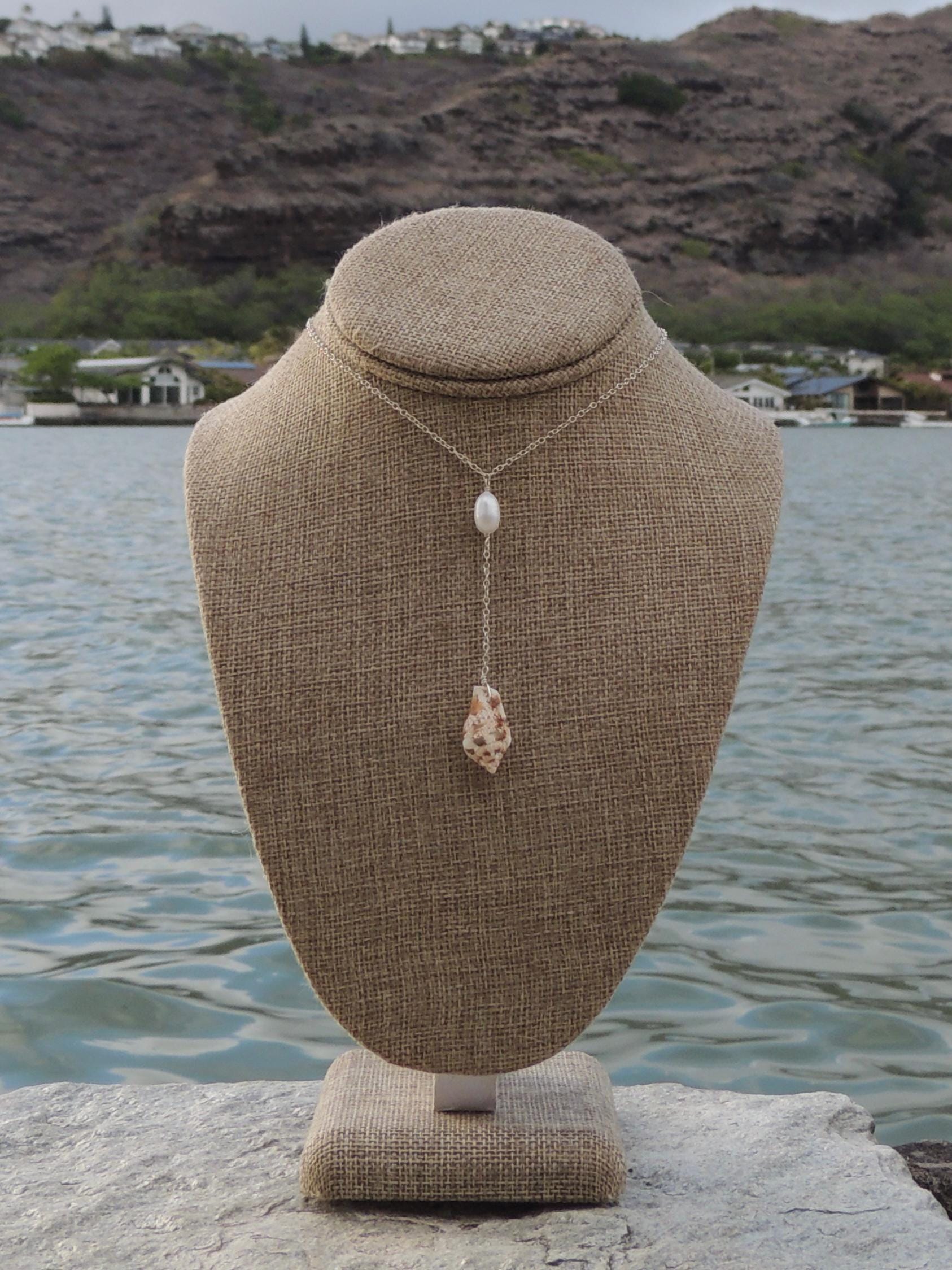 Stromb Shell Lariat Necklace