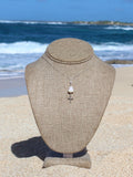 Cone Shell / Cross Charm Necklace