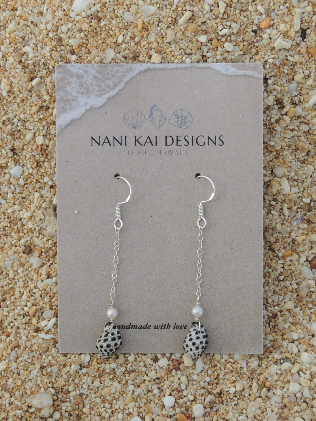 Drupe Shell Chain Earrings