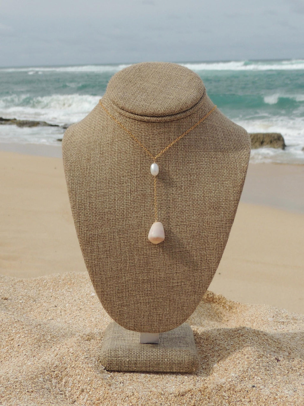Cone Shell Lariat Necklace