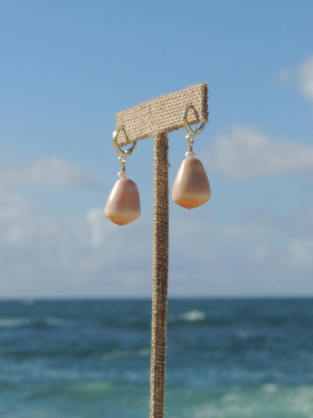 Pastel Cone Shell Huggies