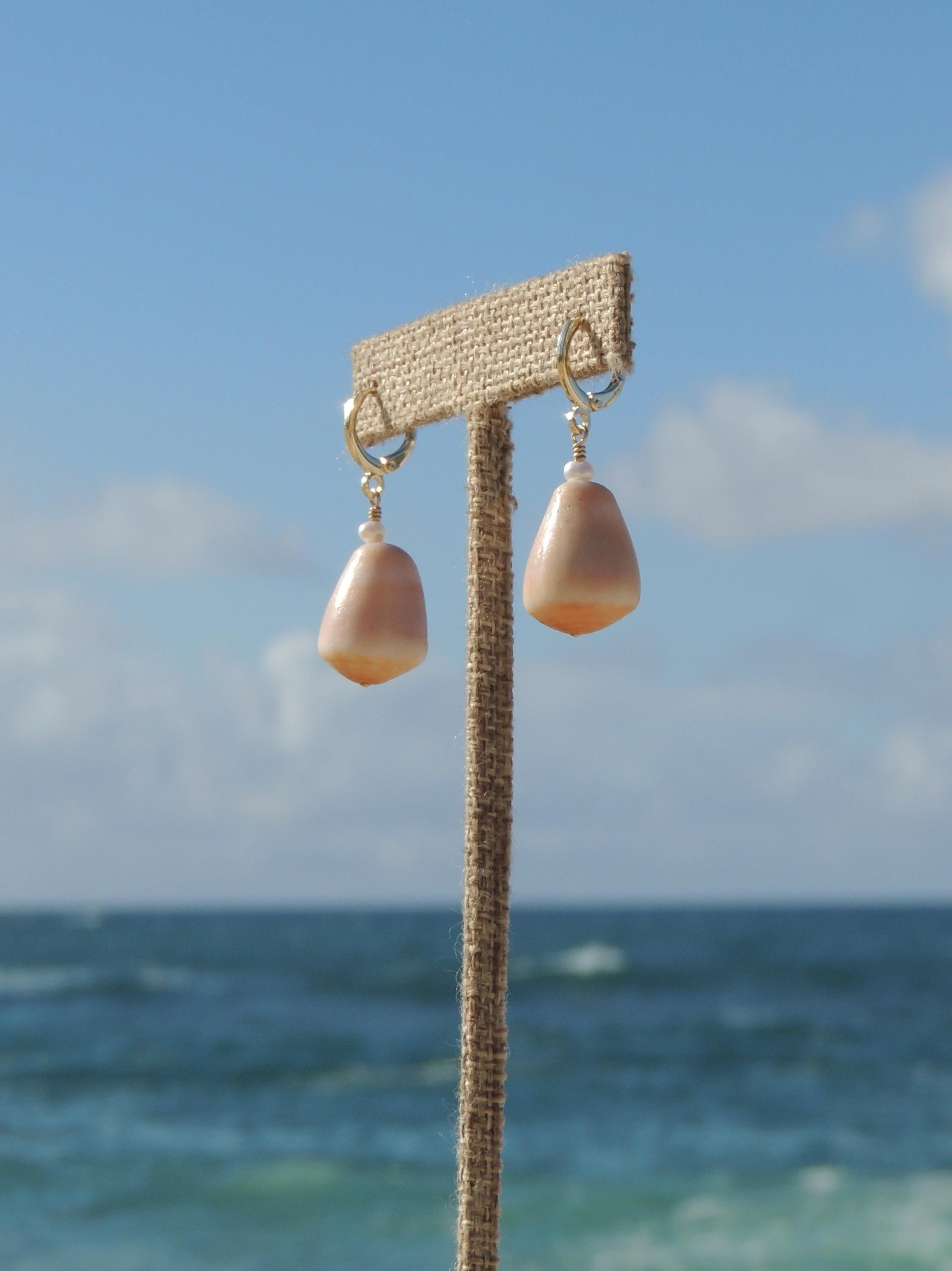 Pastel Cone Shell Huggies