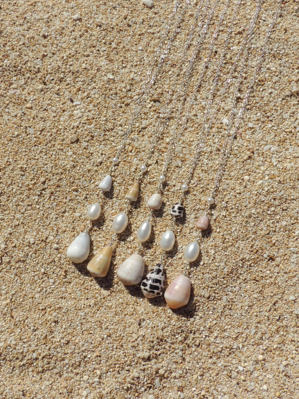 Cone Shell Lariat Necklace