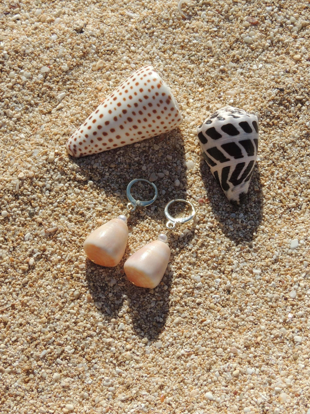 Pastel Cone Shell Huggies
