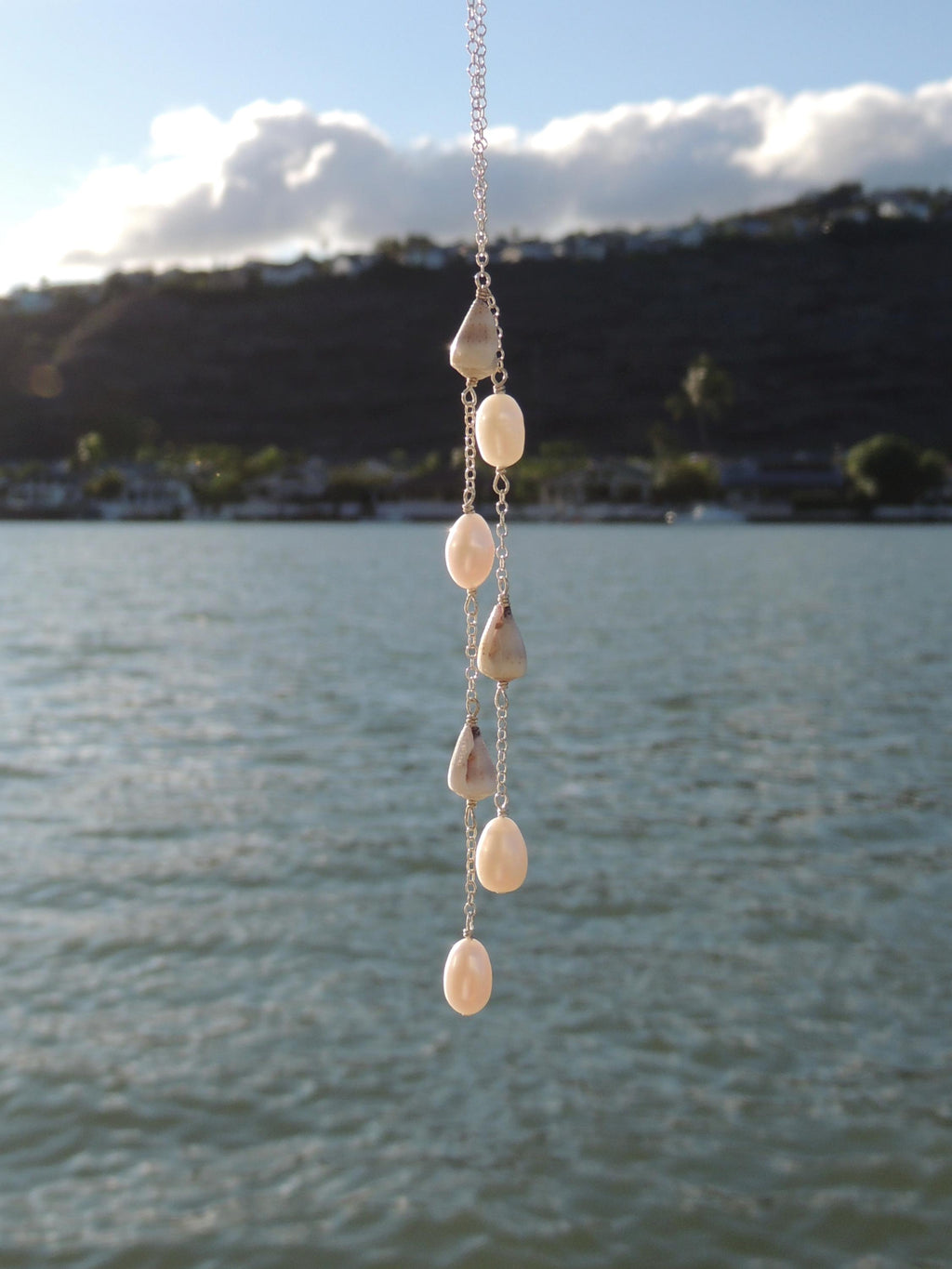 Cone Shell Lariat Necklace
