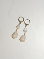 Cone Shell / Pikake Bead Huggies